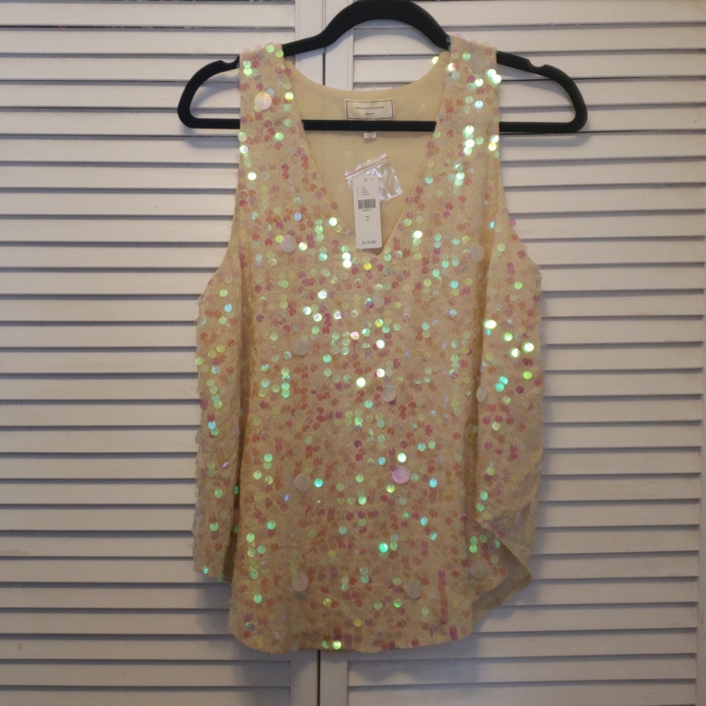Anthropologie Moulinette Soeurs sequin tank